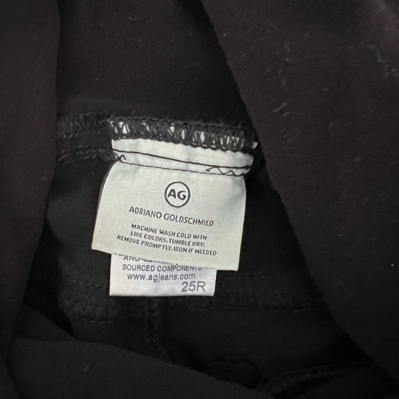 AG Maternity Black Skinny Jeans (raw hem) - Picture 3 of 4